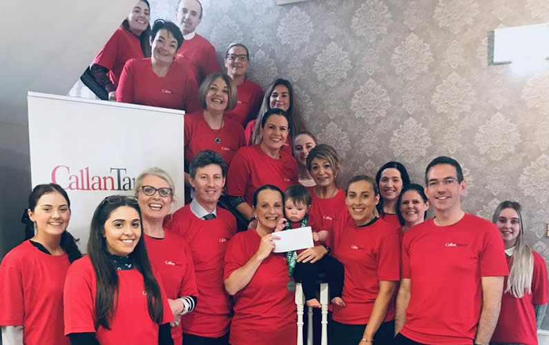 Callan Tansey staff celebrate running the Galway Bay half marathon, raising much needed funds for Temple Street Children’s Hospital
