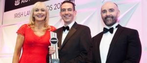 Miriam O’Callaghan with Roger Murray and John Kelly at Connaught Law Firm of the Year 2016