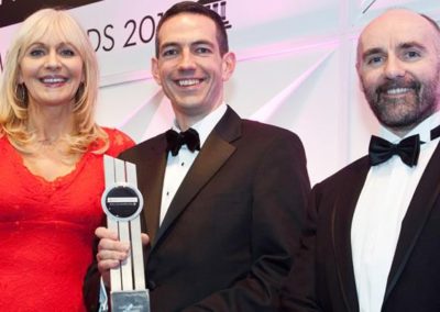 Miriam O’Callaghan with Roger Murray and John Kelly at Connaught Law Firm of the Year 2016