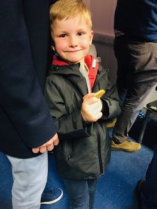 Boy attending Sligo Rovers match