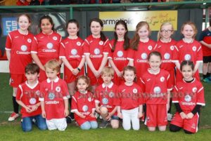 Children in Sligo Rovers Kit