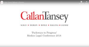 Callan Tansey Pathways to Progress Medico Legal Conference 2018