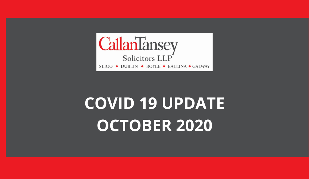 Callan Tansey Covid19 Update 22.10.2020