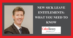 New Sick Leave Entitlements