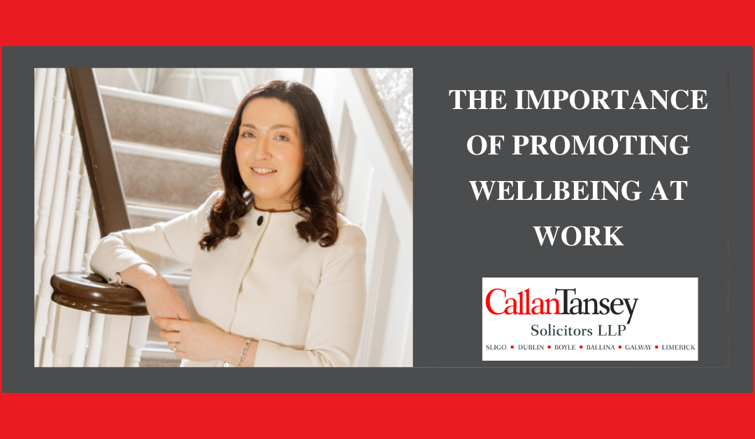 The Importance of Promoting Wellbeing at Work Blogpost 2022
