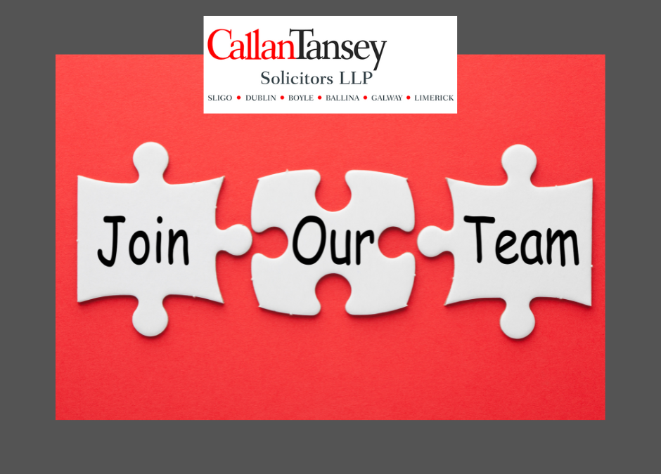 Legal Secretary Job opportunities at Callan Tansey Solicitors