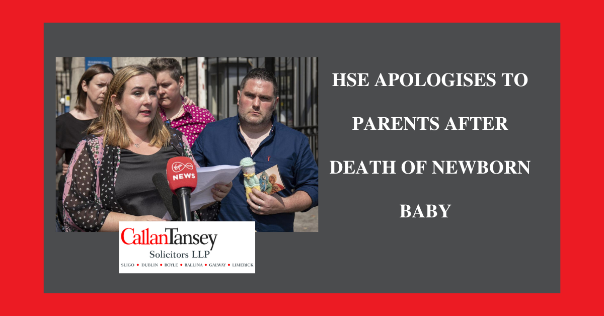 HSE Apologises to parents after death of newborn baby
