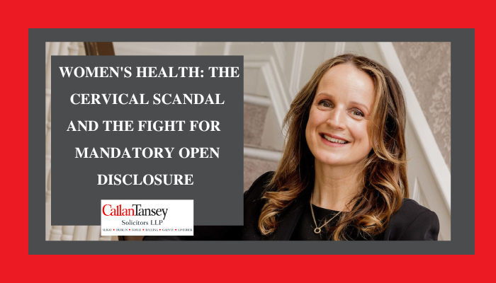 Women’s Health: The Cervical Sandal and the Fight for Mandatory Open Disclosure